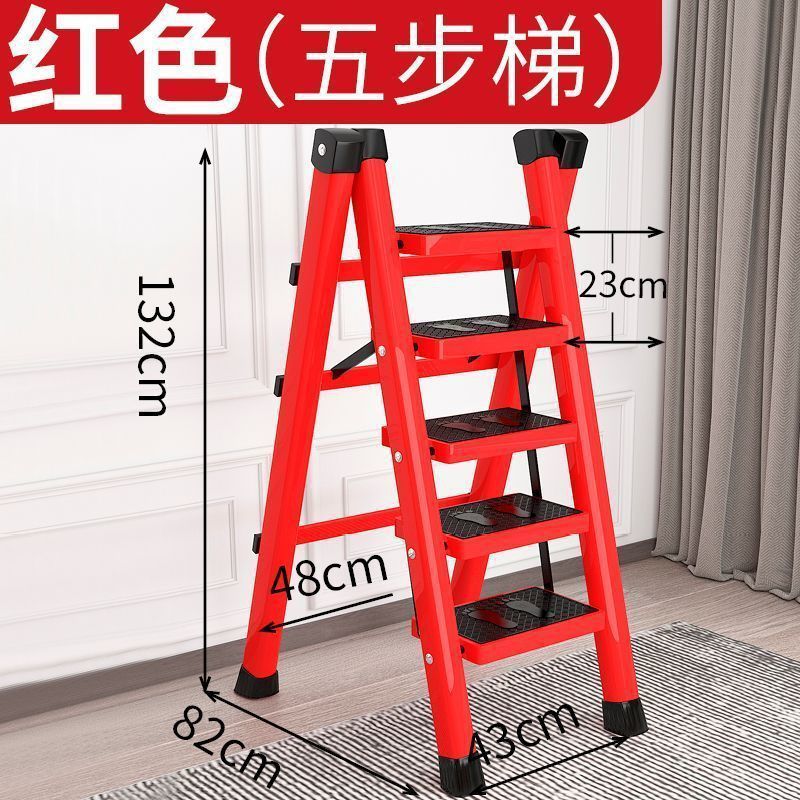 escalera doméstica escalera plegable de acero al carbono espesa escalera móvil escalera retráctil escalera multifuncional escalera interior