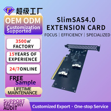 Slimline Dual SFF-8654 8X to PCI-Express 4.0 RAID Card Hyper