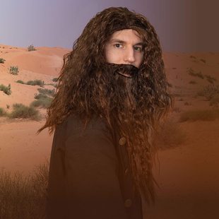 Lord Of The Rings hobbit Gandalf wizard wig Beard suit Christmas cosplay wig head cover
