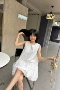 夏季宽松无袖气质连衣裙