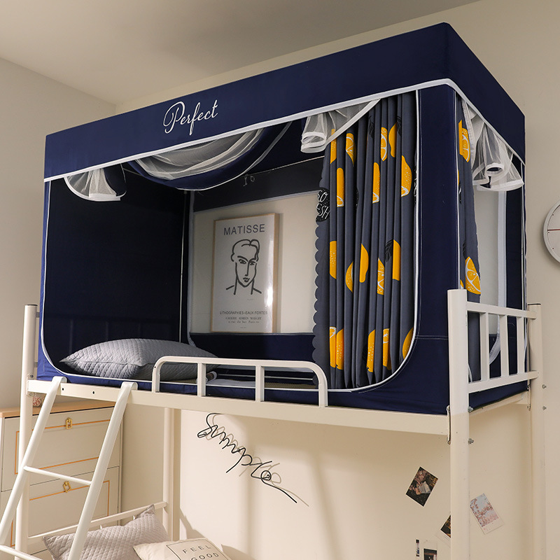 Cross-border Student Dormitory Bed Curtain Mosquito Net Support Integrated Dormitory Single Upper Bunk Lower Bunk Curtain Shading Bed Curtain Cross-border Student Dormitory Bed Curtain Mosquito Net Support Integrated Dormitory Single Upper Bunk Lower Bunk Curtain Shading Bed Curtain