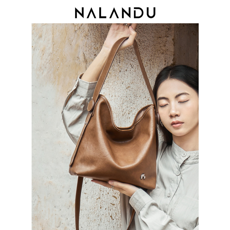 Bags for Women 2026 New Spring and Summer Bucket Bag Large Capacity Crossbody Bag Women's Bag Commuter Genuine Leather Shoulder Bag