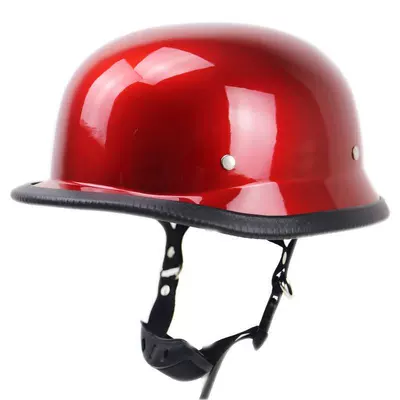 helmet, electric motorcycle helmet, WWII military – Motosiklet kaskı (dəbilqə) - red-requires-customization