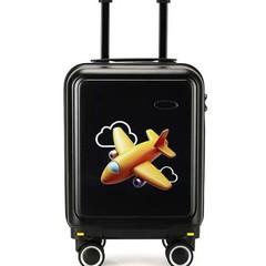 16寸20寸外贸儿童拉杆箱可拆卸轮密码锁航空箱多功能杯托旅行箱