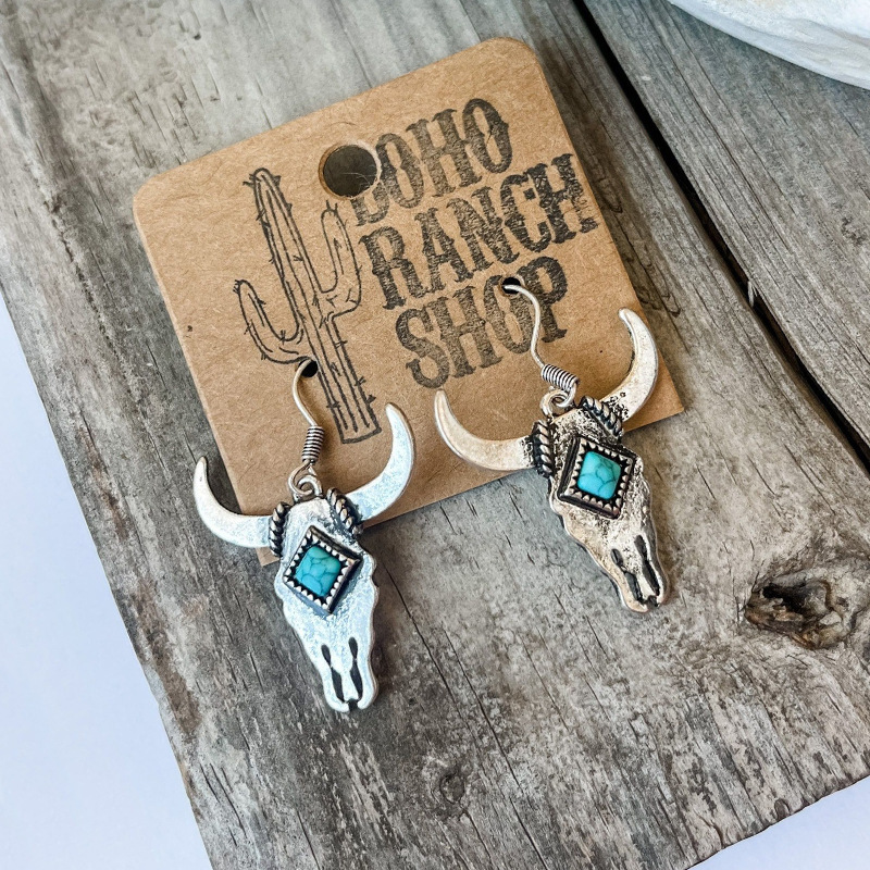 1 Pair Ethnic Style Animal Plating Alloy Drop Earrings display picture 2