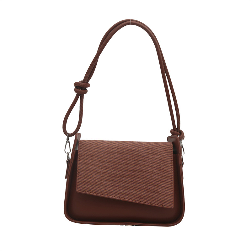 Bolsos de brazo de textura coreana retro para mujeres 2024 otoño nuevo nicho de moda de gran capacidad bolso de hombro