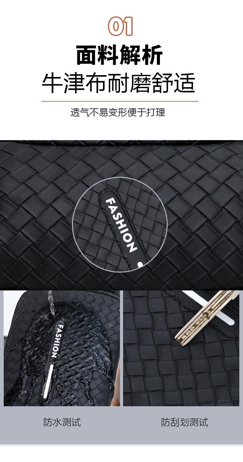 Cross-border men's chest bag, anti-theft password lock, single-shoulder bag, casual and simple crossbody bag, water-resistant outdoor storage chest bag Item Picture