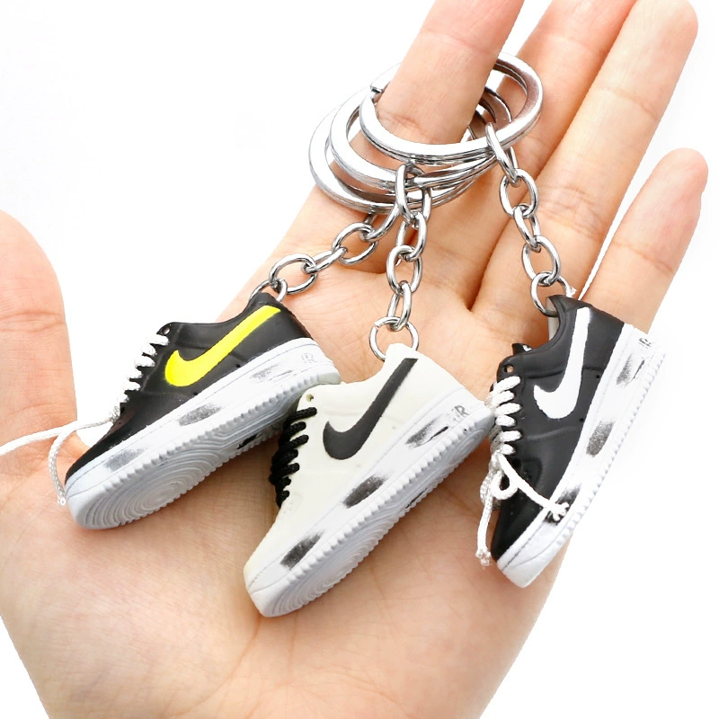 Nike Air Force 1, маленькие кроссовки, брелок, трёхмерная обувь, кулон, аксессуар для сумки, 3D