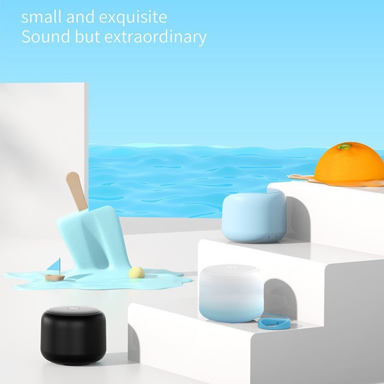 Creativo portable inalámbrico mini altavoz bluetooth al aire libre impermeable pequeño sonido subwoofer super pesado pequeño cañón de acero