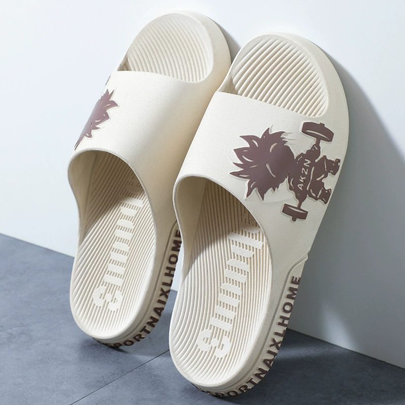 Тапочки мужские тапочки новый толстый подошв для дома ванная комната для купания противоскользящие пары тапочки для мужчин