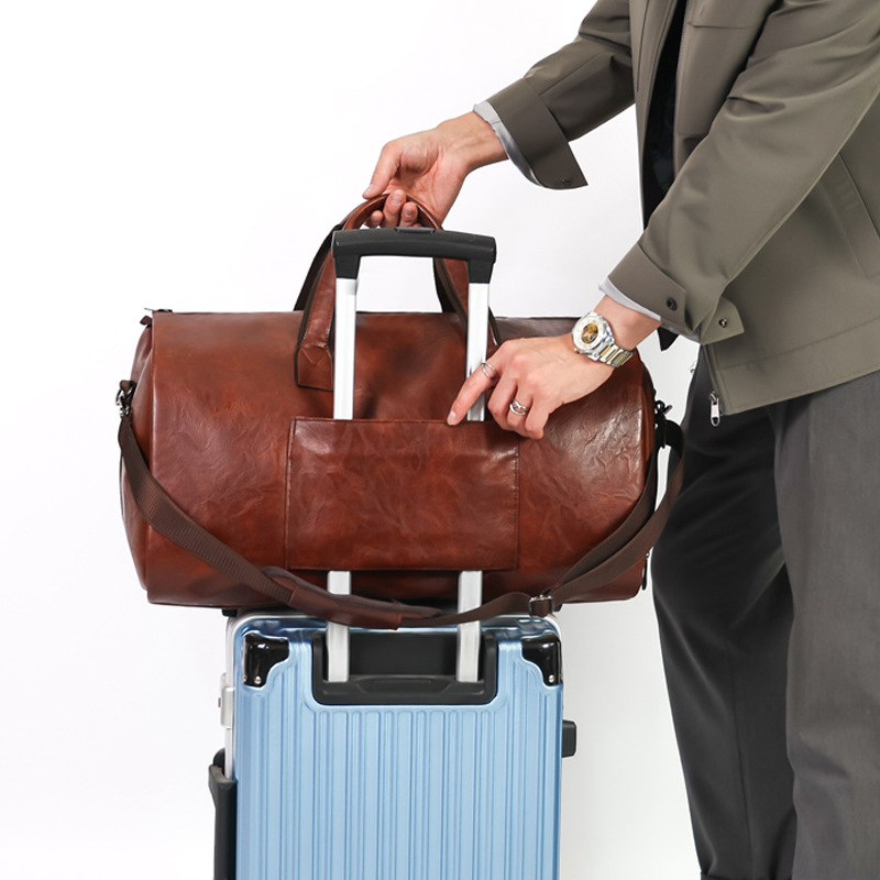 (Cross-border trading), retro classic suit jacket, foldable handheld luggage travel bag to go out 3