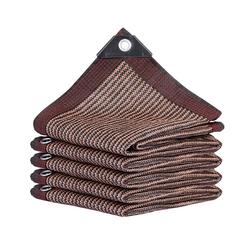 咖啡色遮阳网大尺寸90克