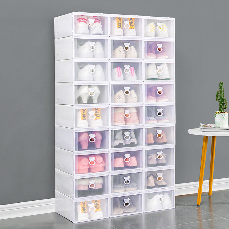 Shoe box storage box transparent shoe drawer drawer plastic shoe…