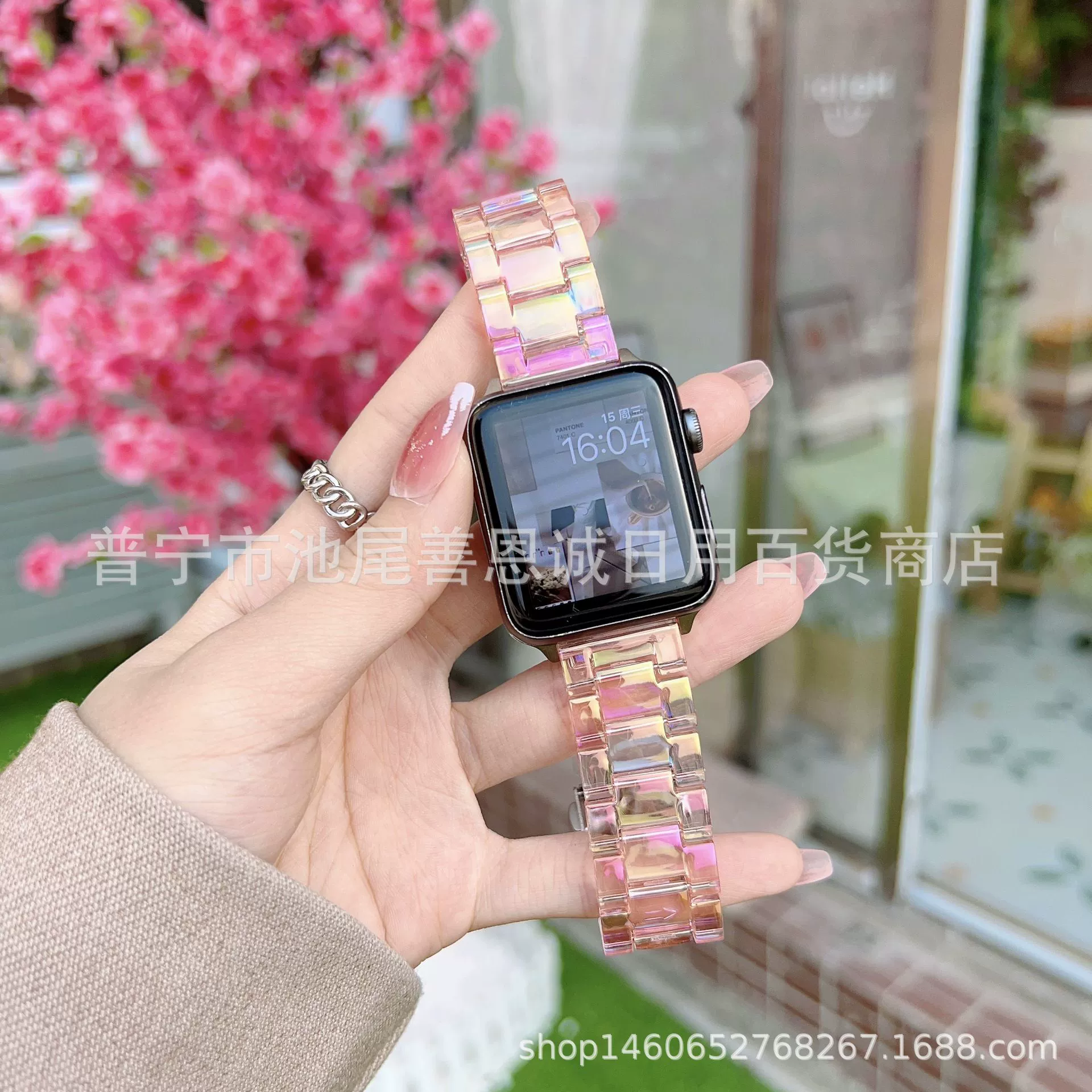Ст strap часы Apple Huawei Samsung фуксия, 20 мм