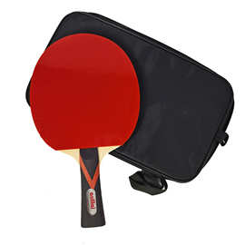 义乌热销批发七星AOLILAI乒乓球拍套装3球袋装直拍反拍学生比赛训