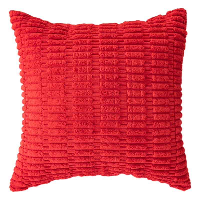 Moderno simple luz de lujo estilo pana de trigo grano sofá almohada cubierta de almohada lavable funda de almohada sin núcleo