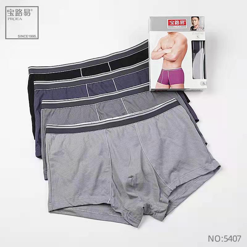 Baoluyi Men's Underwear 5407(31312) Combed Cotton Boxer Briefs Youth Pack of Four Boxer Shorts Baoluyi Men's Underwear 5407(31312) Combed Cotton Boxer Briefs Youth Pack of Four Boxer Shorts