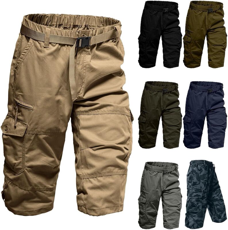 Independent Brand 2026 Men's Summer Breathable Shorts Casual Solid Color Stylish Tactical Versatile Jogger Shorts in Stock Independent Brand 2026 Men's Summer Breathable Shorts Casual Solid Color Stylish Tactical Versatile Jogger Shorts in Stock