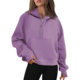 2023 Amazon wish popular European and American autumn and winter New hooded zipper thickened sweater top cross-border foreign trade women