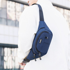 2024男士新款單肩包戶外運動百搭胸包輕便手提斜跨包百搭手機腰包