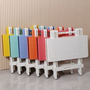 Children's Camping Plastic Large Children's Table Outdoor Homework Outing Study Table and Chair Writing Table Kindergarten Folding Table