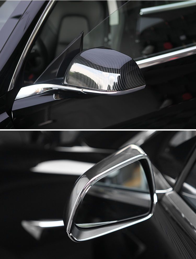 Suitable for 24 Tesla Model3 Modified Parts Rearview Mirror Cover Reflector Protection Reversing Mirror Cover Decoration
