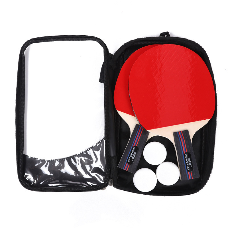 Factory direct table tennis racket a pair of horizontal racket for beginners, children, students and adults