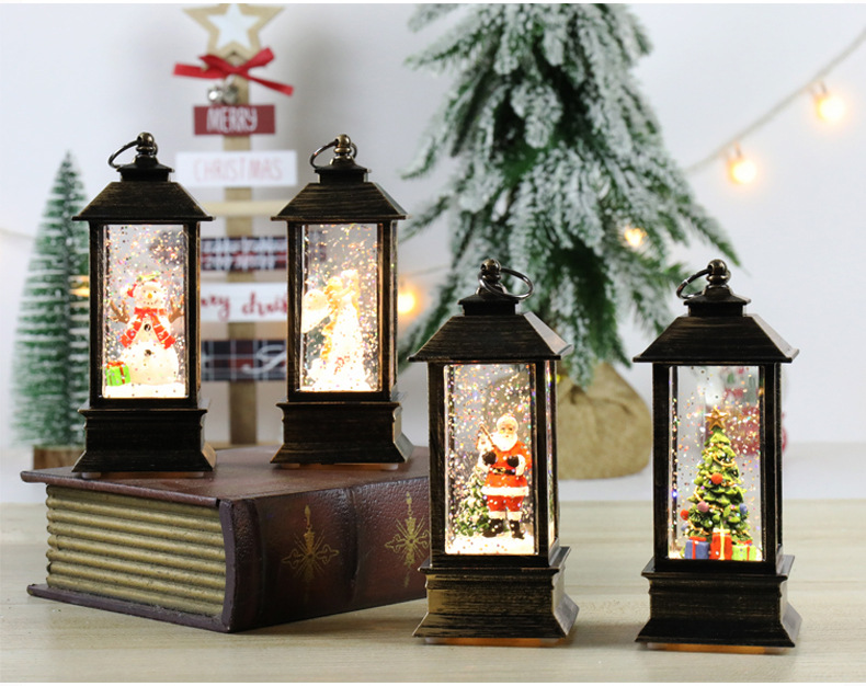 Christmas Cartoon Style Christmas Tree Santa Claus Plastic Holiday Daily Night Lights display picture 2