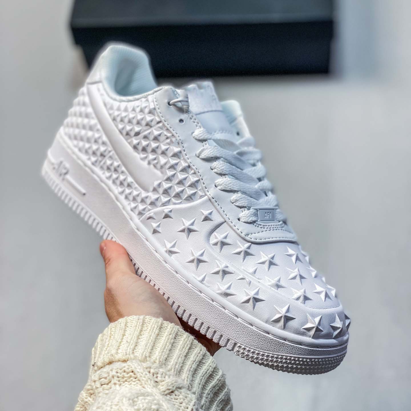 Cross-border AF1 año del caballo de la fuerza aérea zapatos de skate TS muzzle velcro moda zapatos casuales de altura de suela gruesa zapatos de pareja de moda