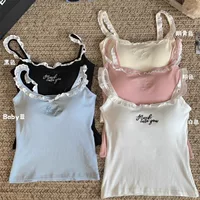 Короткий кружевной топ, вискоза 6621, вышитые чашки, приталенный — one size (36–54 кг)