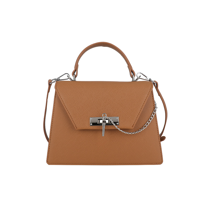 Bolso cuadrado pequeño portátil con cierre de hebilla retro femenino 2025 transfronterizo nuevo bolso Kelly bolso bandolera de moda