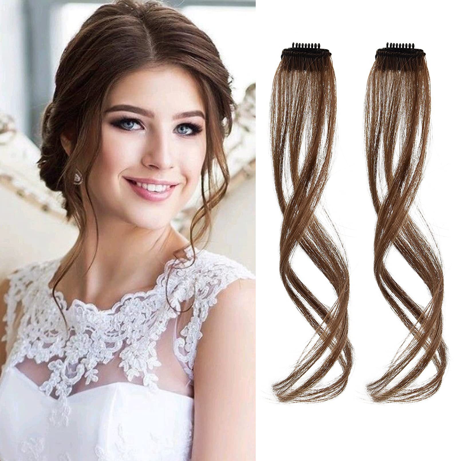 Long Xu Bangs peluca en línea celebridad de media longitud Peluca de ocho caracteres Bangs peluca mujer natural falso Bangs