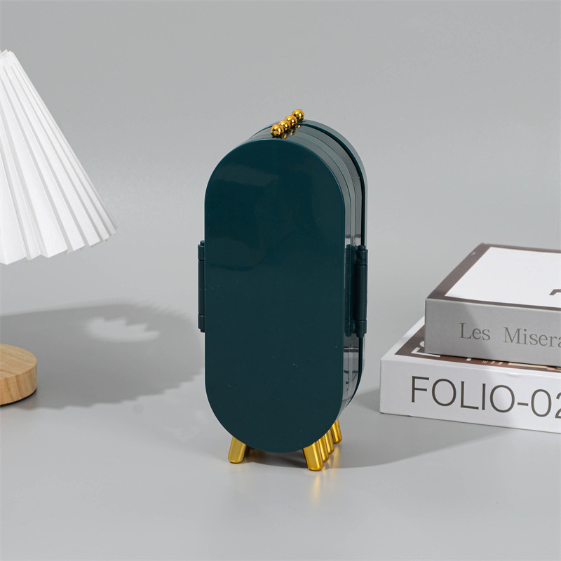 Fabricantes al por mayor caja de almacenamiento de cosméticos viajes pendientes pendientes collar caja de almacenamiento de anillos