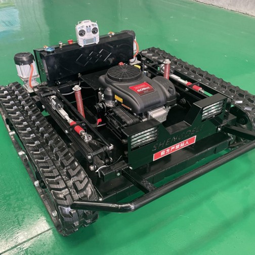全自动遥控履带式割草机电动全地形果园除草机草坪打草机柴油