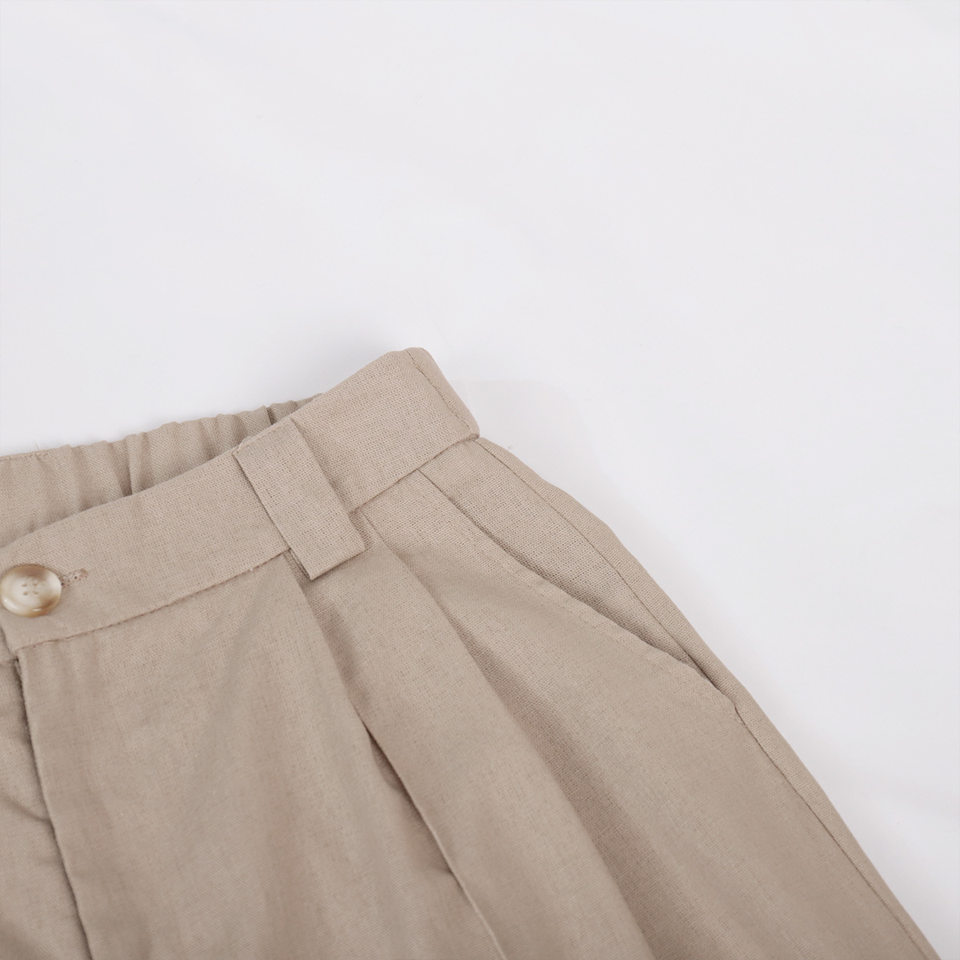 Bộ vest nữ hai mảnh áo vest không tay kèm quần cạp thấp phong cách hiện đại — Kaki, Màu cam, Màu đen chi tiết 13