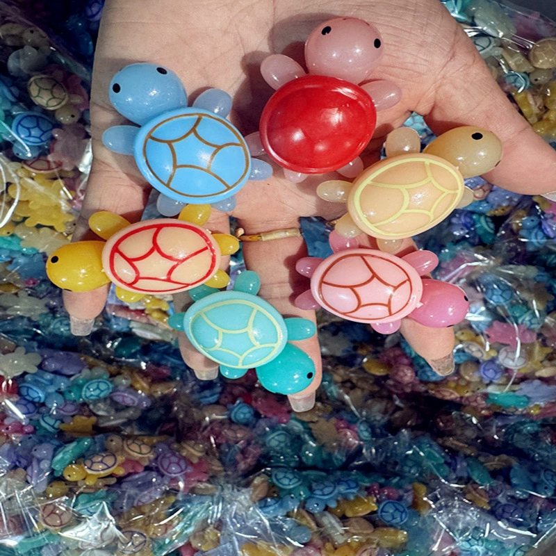 Слепая сумка светящаяся маленькая черепаха противопоставляющая вещь светящаяся слепая коробка игрушка флуоресцентная мультфильм миниатюрная модель кукла