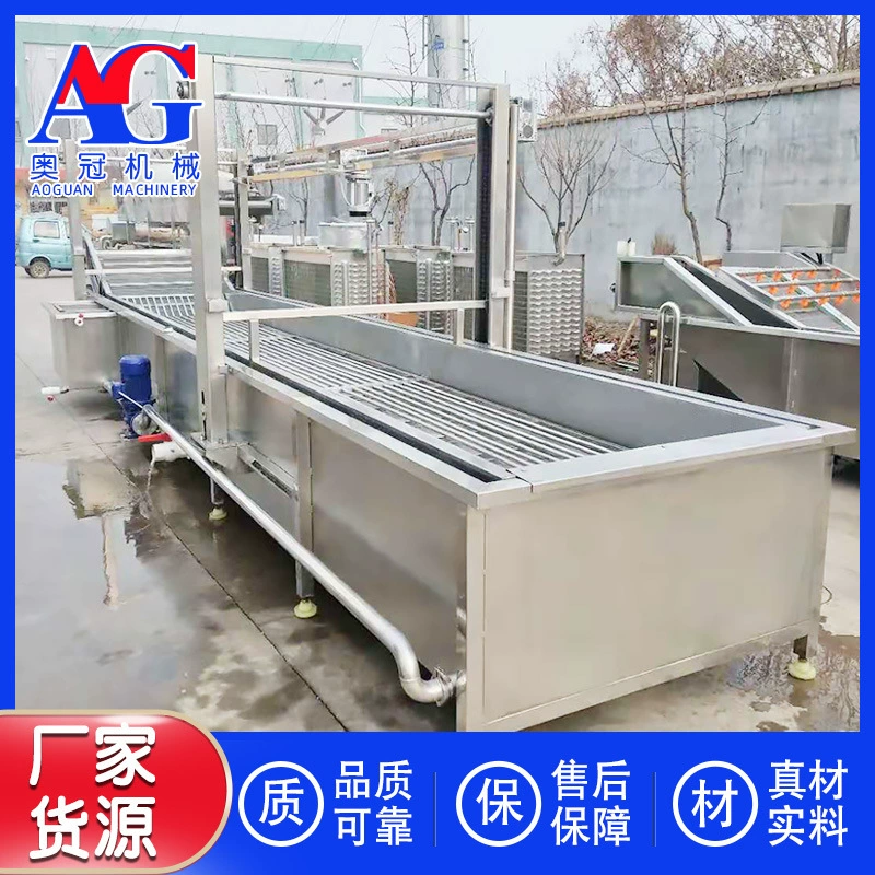 Одиночная машина для оттаивания желтого горба замороженные креветки непрерывно оттаивают машину для очистки морепродуктов с размораживанием рыбы