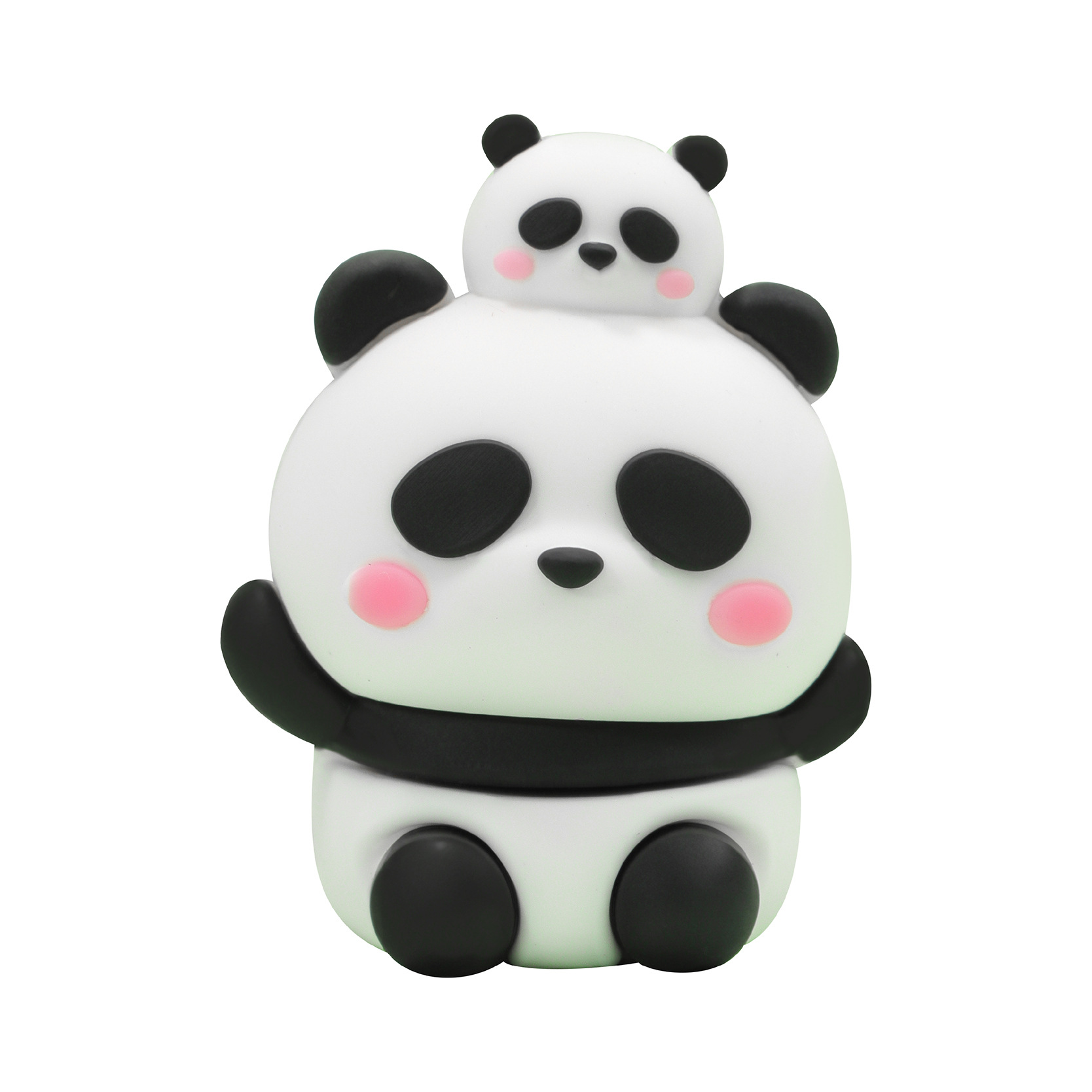 KUKI Keqi Home Adornos Borrador Panda Cute Cute Cartoon para estudiantes de escuela primaria Regalo no caspa, limpio y no tóxico