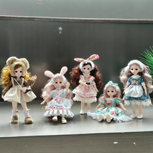 跨境热销换装娃娃30厘米仿真芭巴比公主女孩生日礼物玩具礼盒套装