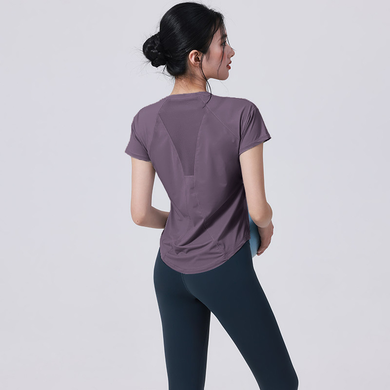 Quick-drying Sports Suit Women's Yoga Fitness Suit Loose Running Top Fitness Suit Women's_desvips.com