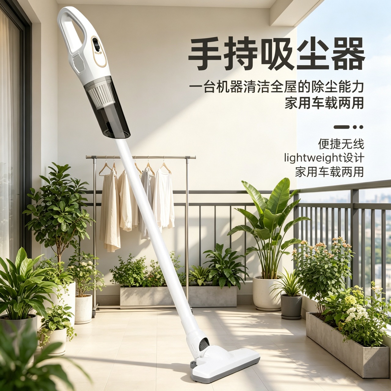 跨境新款车载吸尘器 家用无线手持吸尘机便携式大吸力小型吸尘器