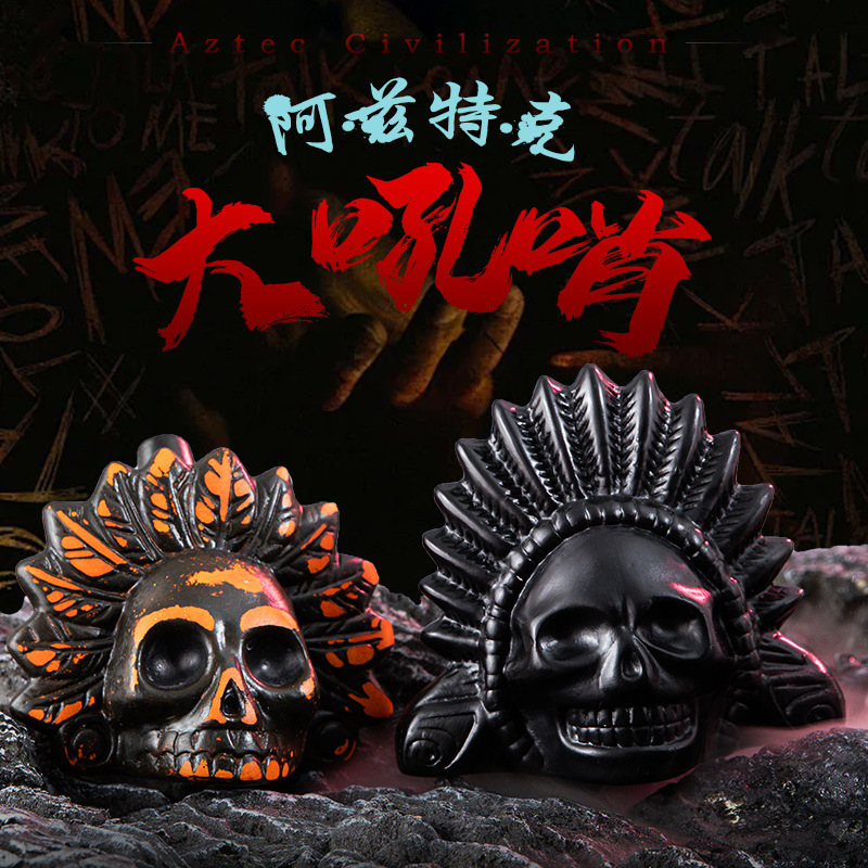 Maya Culture Symbol Indian Battle Whistle Aztec Whistle Decompression Toy Haunted House Props Cross-border Explosions