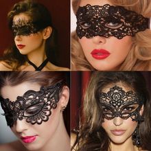 浪漫蕾丝面具女半脸舞会派对性感黑色眼罩万圣节道具公主成人面具