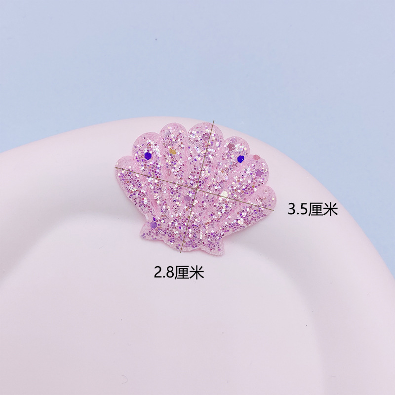 カラフルな金粉貝殻DIYミニ玩具ミニチュア装飾品布芸部品卸売りヘアピン小物|undefined