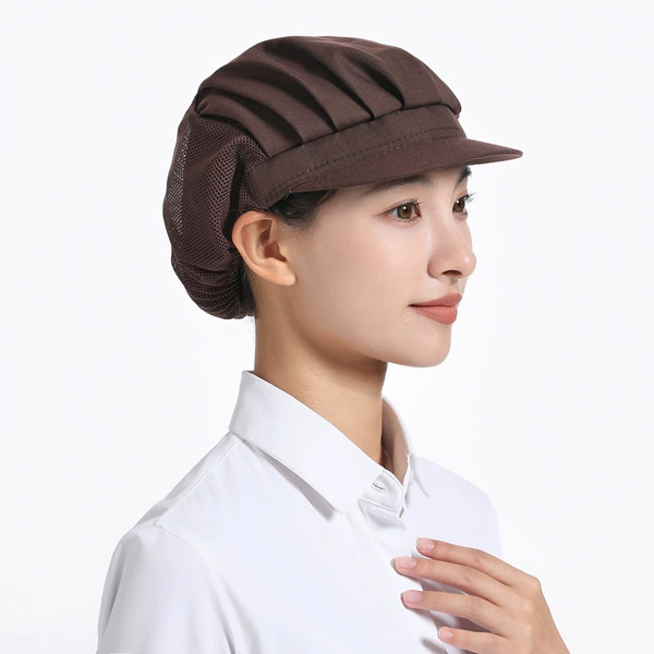 Brown [half -net and half cloth]