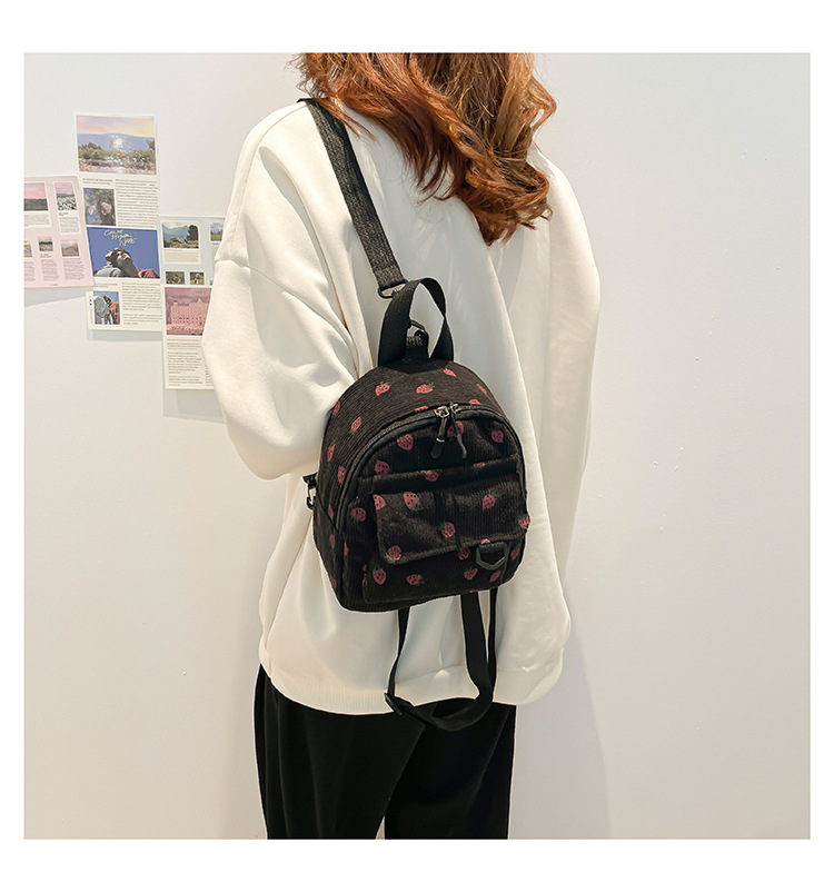 Strawberry Casual School backpack trim Kids backpack trim Functional backpack trim display picture 3