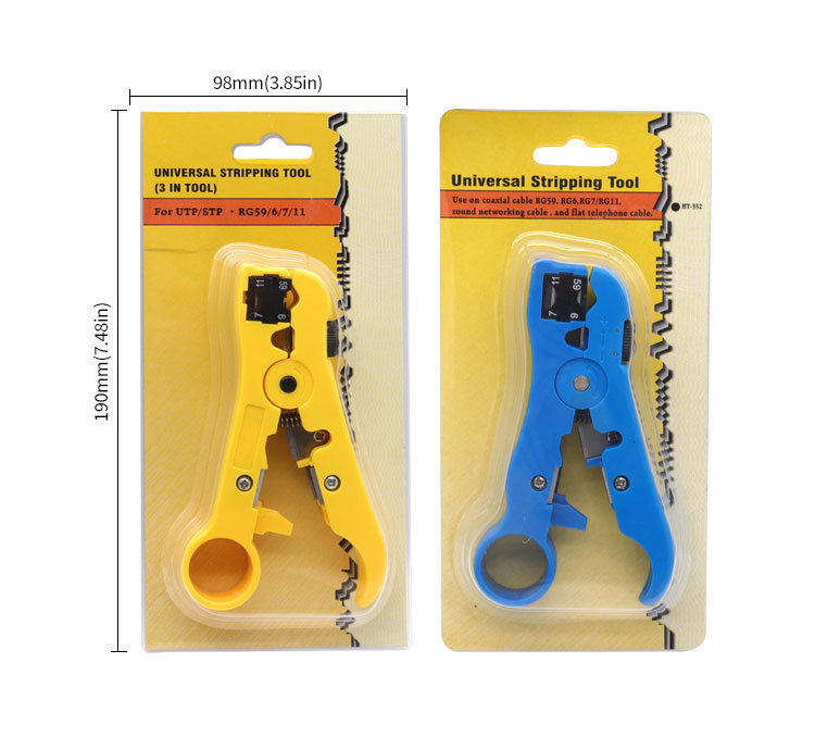Detalles del pelacables coaxial