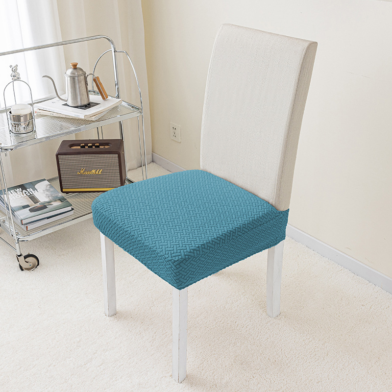 Suministro exclusivo transfronterizo de fundas de silla jacquard para todas las estaciones, fundas de silla con forma de cuerno, fundas elásticas para taburetes de comedor.