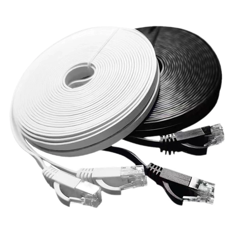 Спотовые шесть типов плоских сетевых кабелей 6 видов гигабитных ультратонких маршрутизаторов ТВ-боксов Бескислородная медная перемычка сетевой кабель шесть типов кабелей