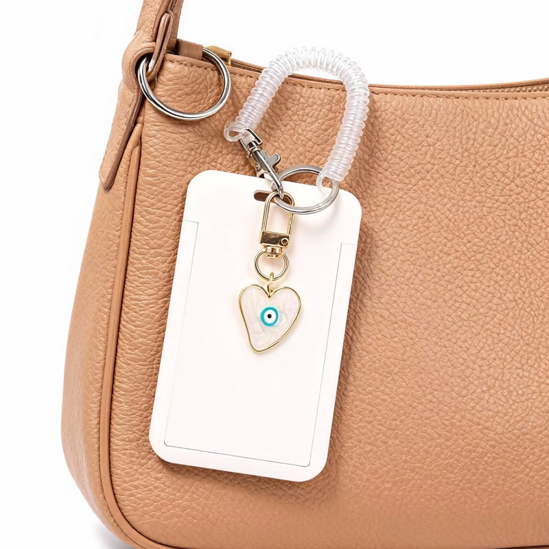 Ojos del diablo cubierta de tarjetas dulces versátiles bolsos de estudiantes colgantes llaveros tarjetas de autobús tarjetas de identificación de estudiantes cubierta